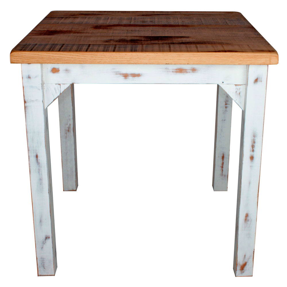 PRETTY VINTAGE Table de style vintage, fabriquée en bois avec effet vieilli. Fabrication sur mesure en Espagne. Couleur, structure et finition personnalisables.