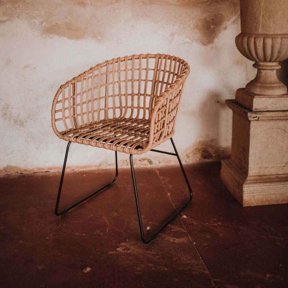 silla de exterior y rattán sintético BRIAN 6