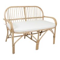 BANC EN ROTIN ALLEGRO style scandinave tropical | Trouvez-la chez MisterWils. Plus de 4000m² d'exposition. 2