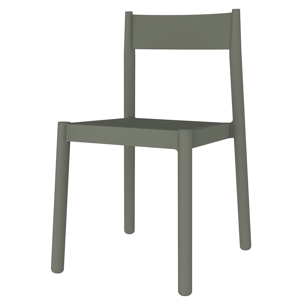 DANNA Chaise fabriquée en polypropylène, adapté pour un usage intérieur ou extérieur. Protection anti-UV. Empilable. Couleurs disponibles: blanc, bleu, blanc, gris foncé, gris vert.