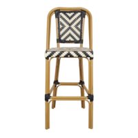 TABOURET HAUT EN MÉTAL ET EN ROTIN VENUS | Trouvez-la chez MisterWils. Plus de 4000m² d'exposition. 2