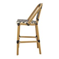 TABOURET HAUT EN MÉTAL ET EN ROTIN VENUS | Trouvez-la chez MisterWils. Plus de 4000m² d'exposition. 3