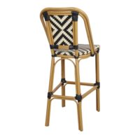 TABOURET HAUT EN MÉTAL ET EN ROTIN VENUS | Trouvez-la chez MisterWils. Plus de 4000m² d'exposition. 4