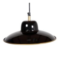 LAMPE PLAFONNIER SOBEK Lampe de plafond de style contemporain fabriquée en acier. Finition peinture powder coated noire et laiton.1