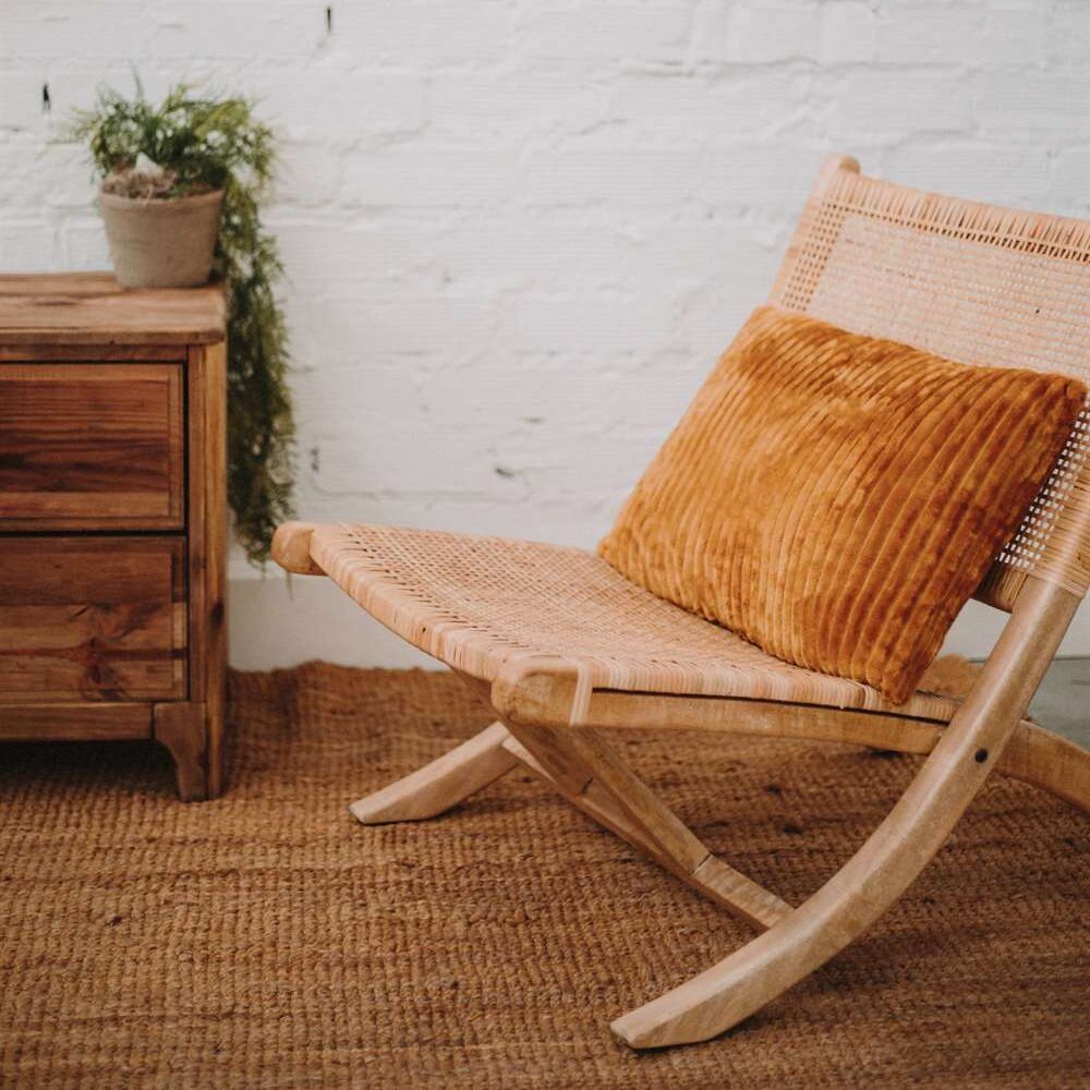 SILLÓN MADERA Y RATTÁN BERGEN plegable. Encuéntralo en MisterWils. Más de 4000m² de exposición y almacén.7