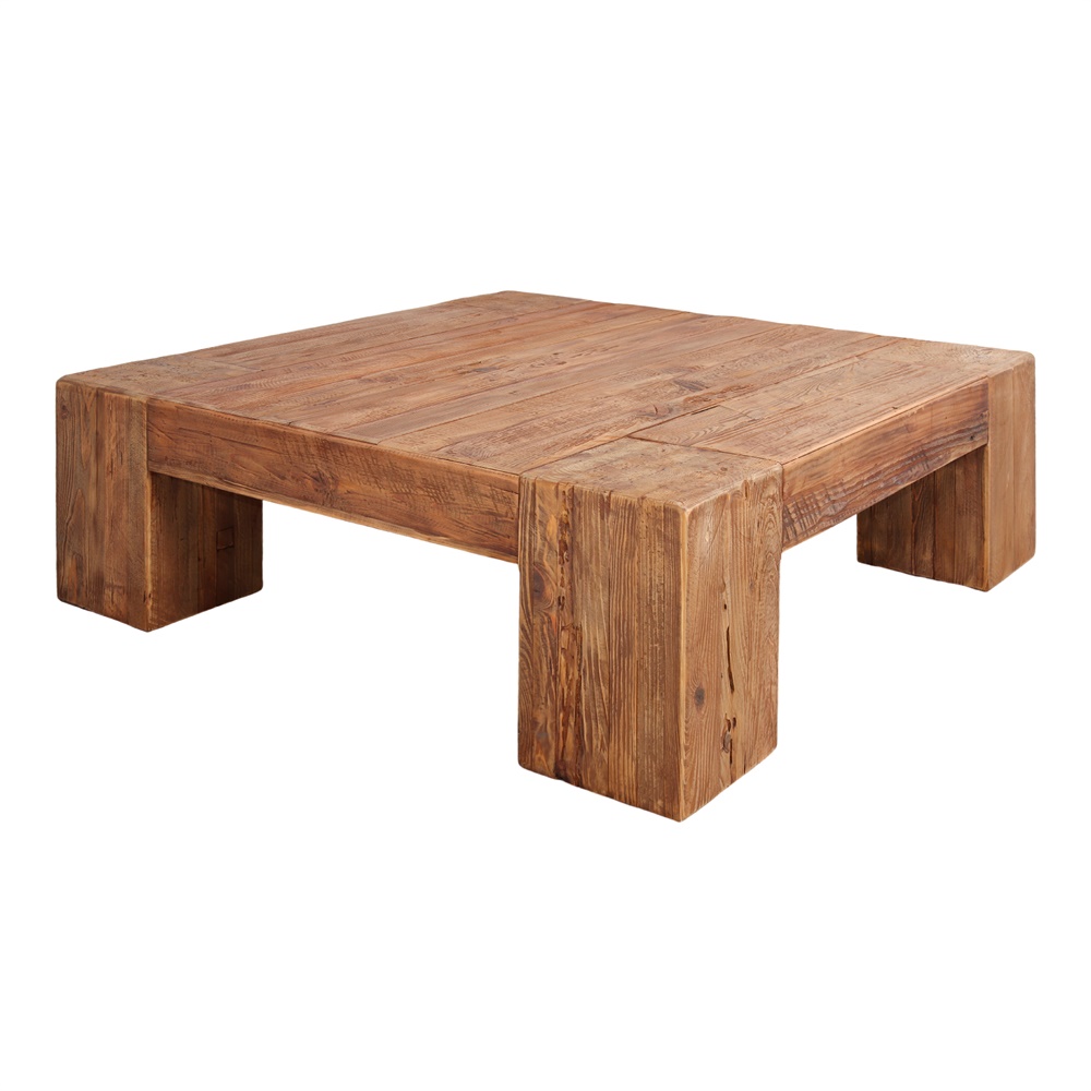 TABLE BASSE HUDSON en bois de pin recyclé | Trouvez-la chez MisterWils. Plus de 4000m² d'exposition.2