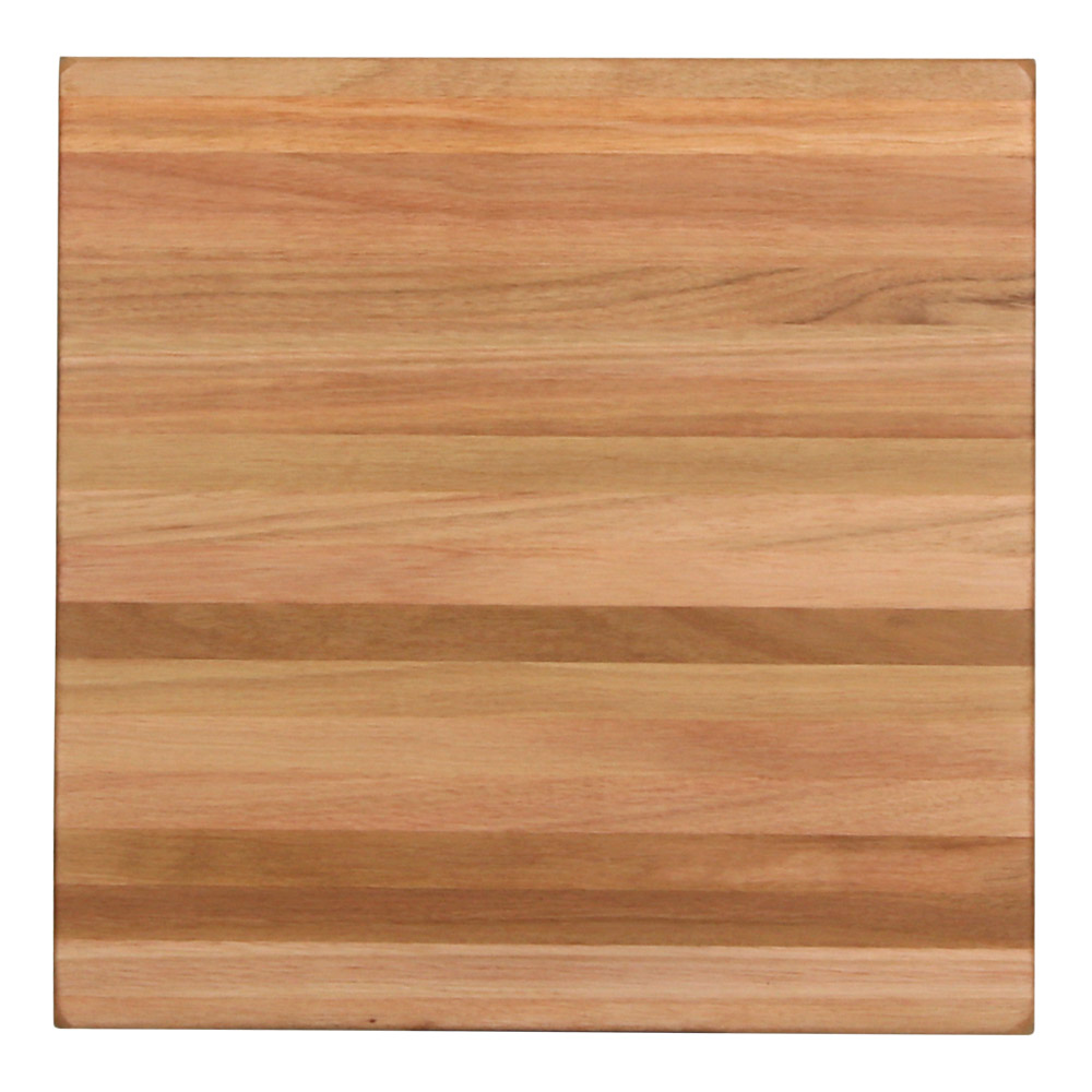 Plateau pour table en bois d'eucalyptus naturel, finition vernis. Épaisseur de 5 cm approximativement. Possibilité de fabrication sur mesure.