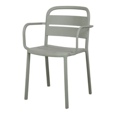 COMO ARMCHAIR Chaise empilable pour un usage intérieur ou extérieur. Structure et assise en polypropylène. Protection anti-UV.
