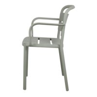 COMO ARMCHAIR Chaise empilable pour un usage intérieur ou extérieur. Structure et assise en polypropylène. Protection anti-UV.