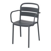 COMO ARMCHAIR Chaise empilable pour un usage intérieur ou extérieur. Structure et assise en polypropylène. Protection anti-UV. 1