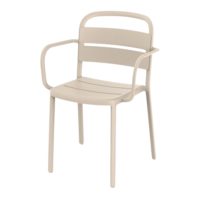 COMO ARMCHAIR Chaise empilable pour un usage intérieur ou extérieur. Structure et assise en polypropylène. Protection anti-UV. 3