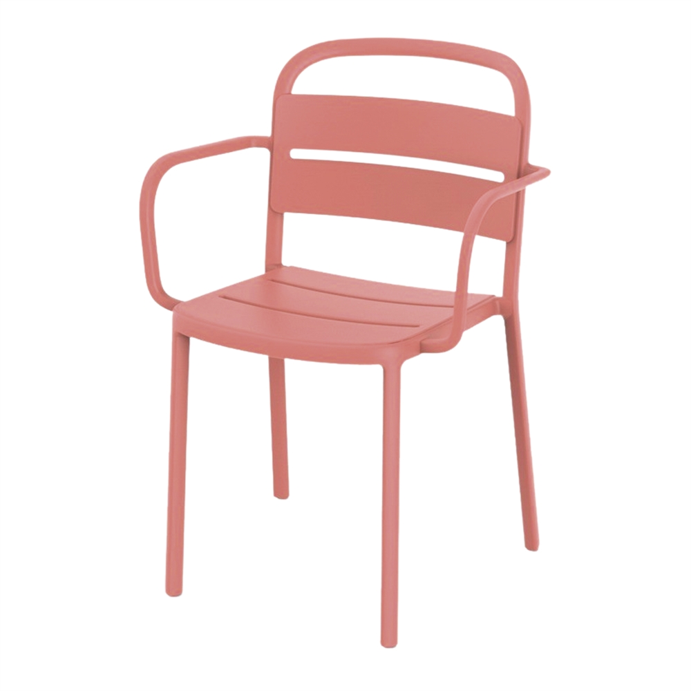 COMO ARMCHAIR Chaise empilable pour un usage intérieur ou extérieur. Structure et assise en polypropylène. Protection anti-UV. 5