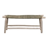 BANC EN BOIS ET EN FIBRES NATURELLES BIFASE style ethnique | Trouvez-le chez MisterWils. Plus de 4000m² d'exposition. 1