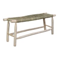 BANC EN BOIS ET EN FIBRES NATURELLES BIFASE style ethnique | Trouvez-le chez MisterWils. Plus de 4000m² d'exposition. 2