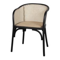 CHAISE EN BOIS TRENDY avec assise en fibres naturelles | Trouvez-la chez MisterWils. Plus de 4000m² d'exposition 1