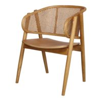 CHAISE EN BOIS ET ROTIN YUMAK style Scandinave | Trouvez-la chez MisterWils. Plus de 4000m² d'exposition. 1