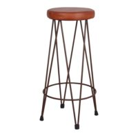 TABOURET HAUT MÉTAL ET CUIR PIGALLE style industriel | Trouvez-la chez MisterWils. Plus de 4000m² d'exposition. 21