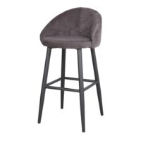TABOURET HAUT TAPISSÉ FLARY de style Contemporain. 1