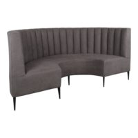 BANQUETTE COURBE TAPISSÉE MELVIS style MidCentury | Trouvez-la chez MisterWils. Plus de 4000m² d'exposition. 11