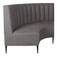 BANQUETTE COURBE TAPISSÉE MELVIS style MidCentury | Trouvez-la chez MisterWils. Plus de 4000m² d'exposition. 10