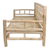 BANC EN BOIS AVEC COUSSINS PANIOL style rustique | Trouvez-la chez MisterWils. Plus de 4000m² d'exposition. 1