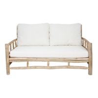 BANC EN BOIS AVEC COUSSINS PANIOL style rustique | Trouvez-la chez MisterWils. Plus de 4000m² d'exposition. 2