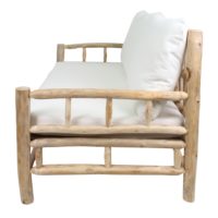 BANC EN BOIS AVEC COUSSINS PANIOL style rustique | Trouvez-la chez MisterWils. Plus de 4000m² d'exposition. 4