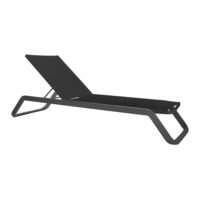 CHAISE LONGUE empilable en aluminium laqué | Trouvez-la chez MisterWils. Plus de 4000m² d'exposition. 1