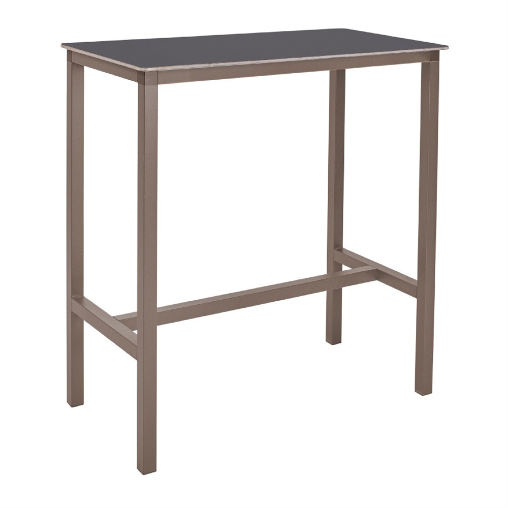 MESA ALTA DE EXTERIOR ERBANAZ apilable de acero y compacto fenólico. Encuéntrala en MisterWils. Más de 4000m² de exposición y almacén. 6