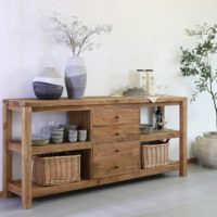 BUFFET EN BOIS BERLIOT style rustique | Trouvez-la chez MisterWils. Plus de 4000m² d'exposition.