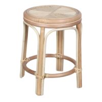 TABOURET BAS EN ROTIN SUMMER, style Méditerranéen | Trouvez-la chez MisterWils. Plus de 4000m² d'exposition. 1