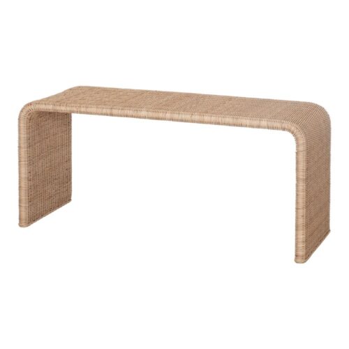 BANCO RATÁN NATURAL BALETTI estilo Mediterráneo