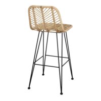 TABOURET DE CUISINE EN ROTIN MEDEA style nordique | Trouvez-la chez MisterWils. Plus de 4000m² d'exposition. 4