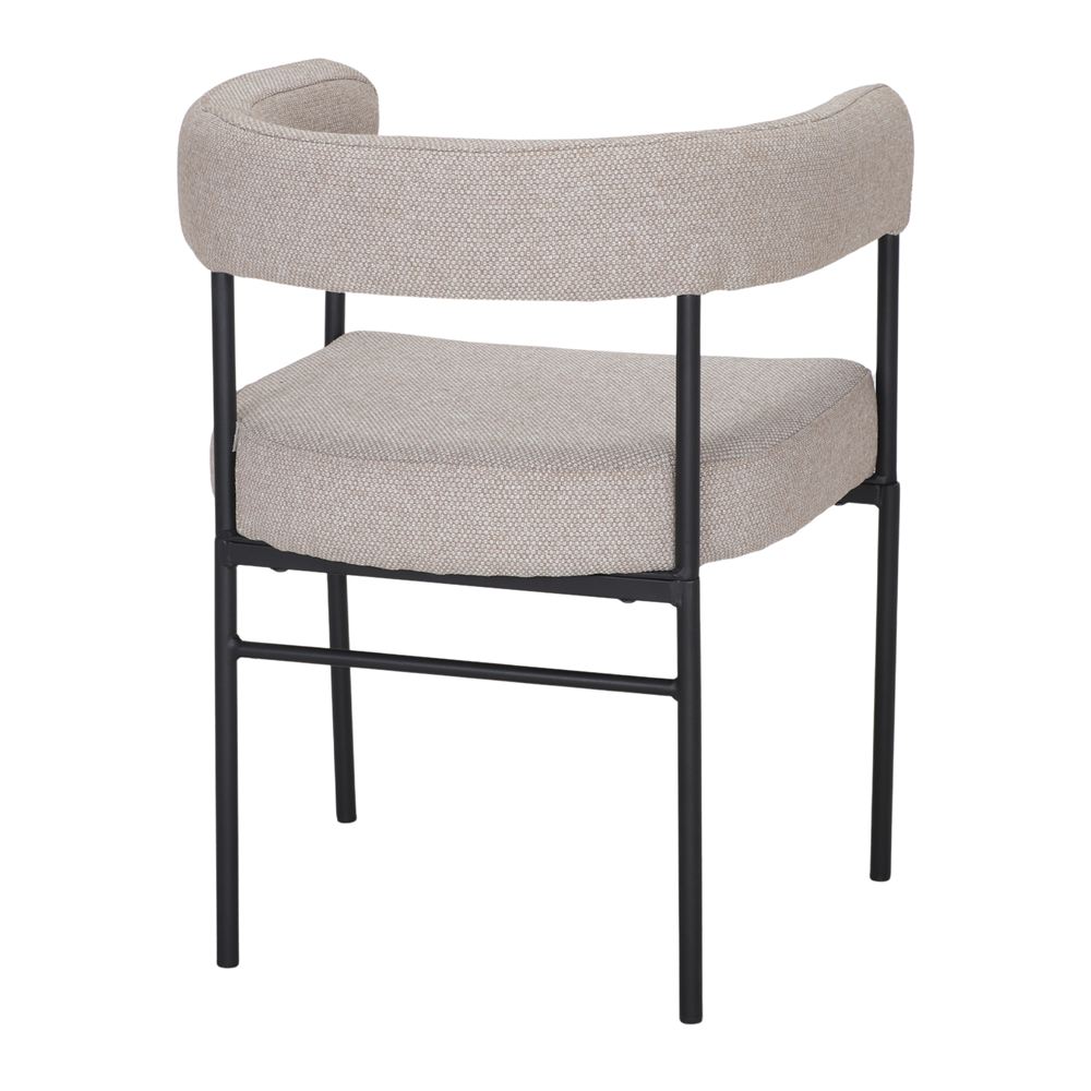 SILLA TAPIZADA ELISA estilo Contemporáneo. champagne 4