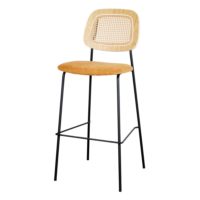 TABOURET HAUT TAPISSÉ CARDINAL style Mid Century | Trouvez-la chez MisterWils. Plus de 4000m² d'exposition. 10