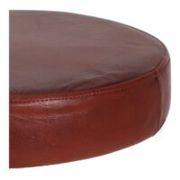 ASSISE CUIRE LISSE Assise de tabouret en cuir naturel, lisse sans motifs. 3