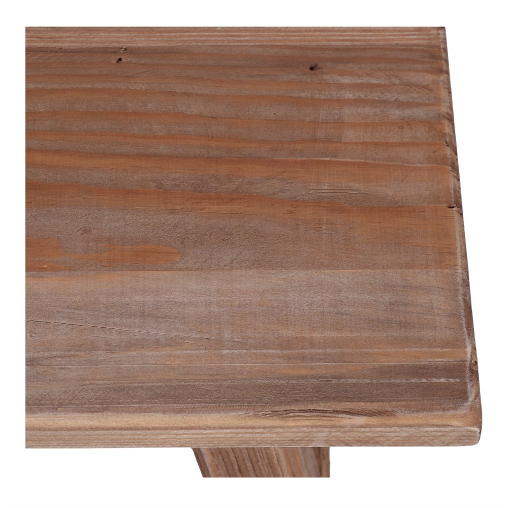 BANCO DE MADERA WAMENA estilo rústico. mini detalle