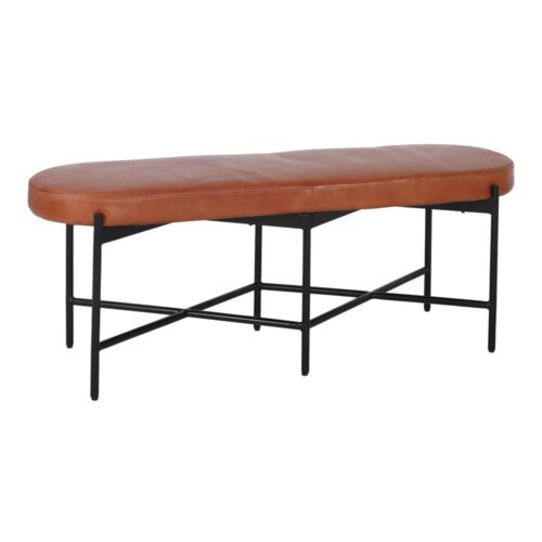 BANCO TAPIZADO EN PIEL DUMBY estilo Vintage 2