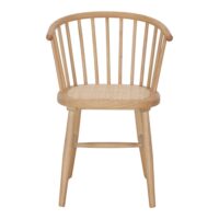 CHAISE EN BOIS ET ROTIN SHERRY de style windsor/ercol en bois de orme. Assise en rotin | Trouvez-la chez MisterWils. 2