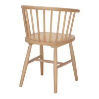 CHAISE EN BOIS ET ROTIN SHERRY de style windsor/ercol en bois de orme. Assise en rotin | Trouvez-la chez MisterWils. 4