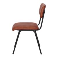 CHAISE EN CUIR JENKI de style Industriel | Trouvez-la chez MisterWils. Plus de 4000m² d'exposition. 3