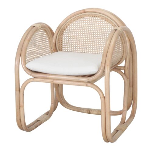 FAUTEUIL EN ROTIN NATUREL NAMARA, style Méditerranéen | Trouvez-la chez MisterWils. Plus de 4000m² d'exposition. 1