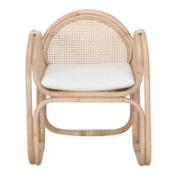 FAUTEUIL EN ROTIN NATUREL NAMARA, style Méditerranéen | Trouvez-la chez MisterWils. Plus de 4000m² d'exposition. 2