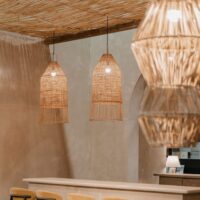 ABAT-JOUR EN ROTIN SCOOP de style Scandinave 2