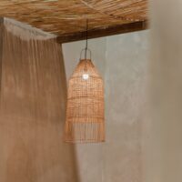 ABAT-JOUR EN ROTIN SCOOP de style Scandinave 1