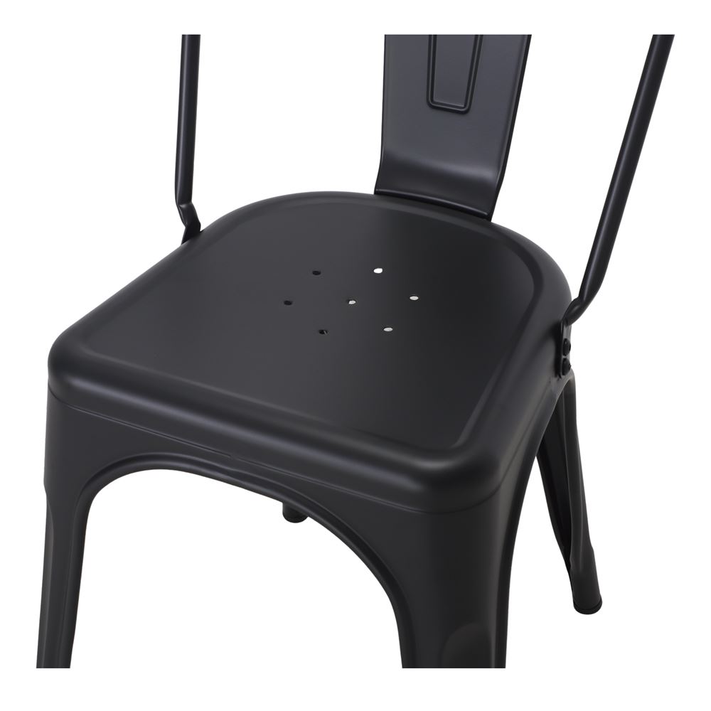 SILLA DE METAL FAVORIT estilo Industrial. negro 5