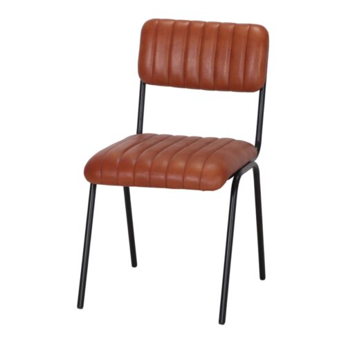 SILLA DE PIEL JENKI de estilo Industrial. 1