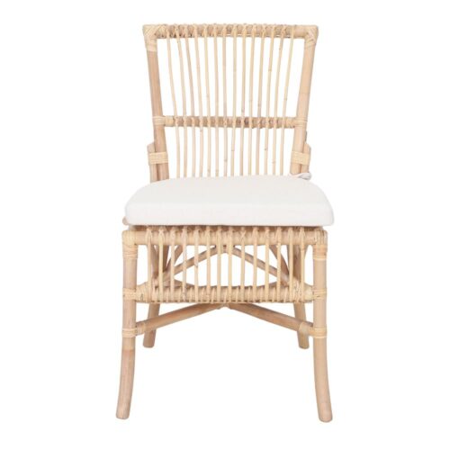 SILLA DE RATÁN NATURAL MILLIE de estilo Mediterráneo2