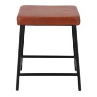 TABOURET BAS EN MÉTAL ET EN CUIR EVOLUTION style vintage | Trouvez-la chez MisterWils. Plus de 4000m² d'exposition. 2