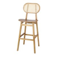 TABOURET HAUT EN BOIS BRISBANE style Vintage-Bistrot | Trouvez-la chez MisterWils. Plus de 4000m² d'exposition. 2